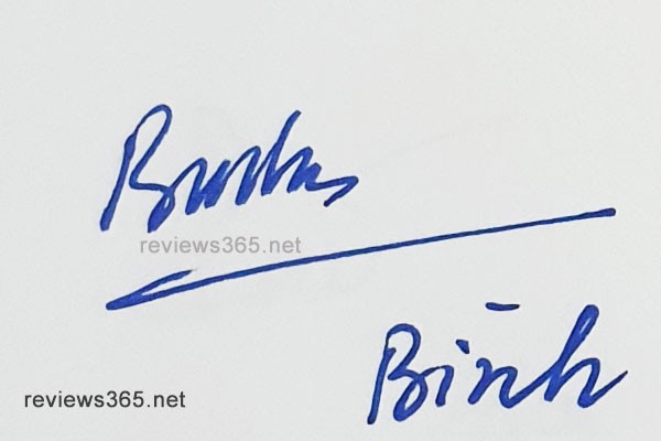 Mẫu chữ ký đẹp - chữ ký phong thủy - hướng dẫn ký tên bay bổng - chữ ký Bình
