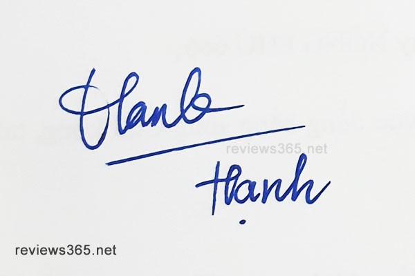 Mẫu chữ ký đẹp - chữ ký phong thủy - hướng dẫn ký tên bay bổng - chữ ký Hạnh