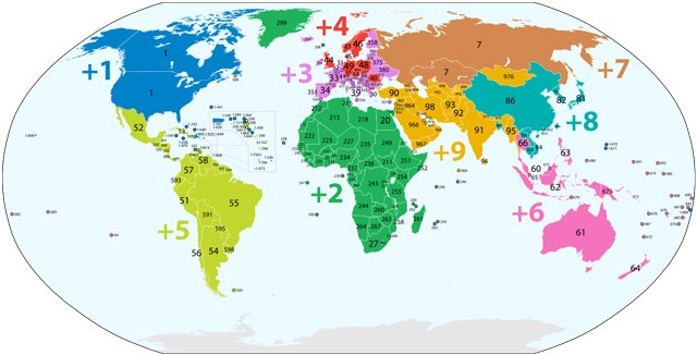 Danh sách mã vùng số điện thoại các nước trên thế giới đầy đủ nhất