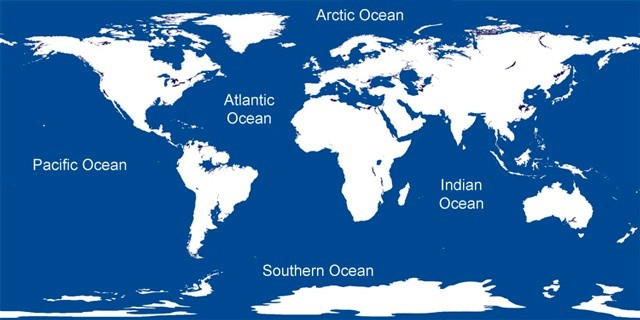 How many oceans does the Earth have? Which Oceans are those?