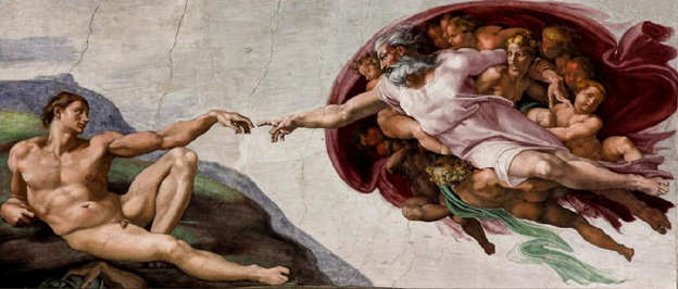 Sáng tạo của Adam - Michelangelo - Top 10 những bức tranh nổi tiếng thế giới