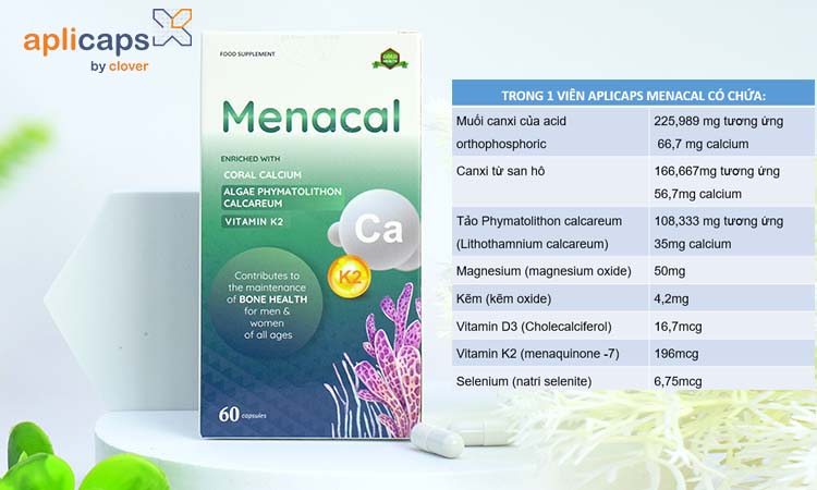 [REVIEW] Canxi Aplicaps Menacal có tốt không? 5 lý do nên lựa chọn