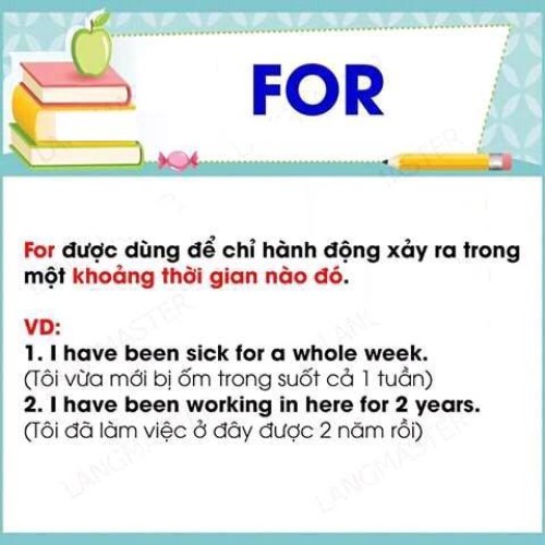 Cách dùng for và since trong tiếng anh chuẩn xác nhất