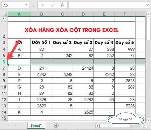 Cách xoá hàng, cột, thêm cột  trong Excel cho người mới bắt đầu