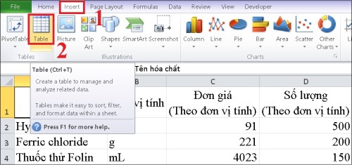 Cách tạo bảng trong Excel đơn giản và dễ thực hiện