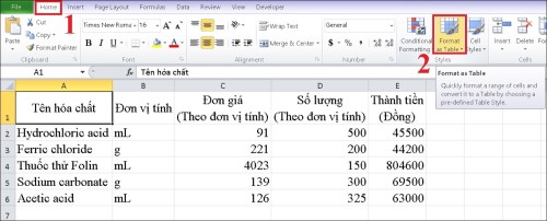 Cách tạo bảng trong Excel đơn giản và dễ thực hiện