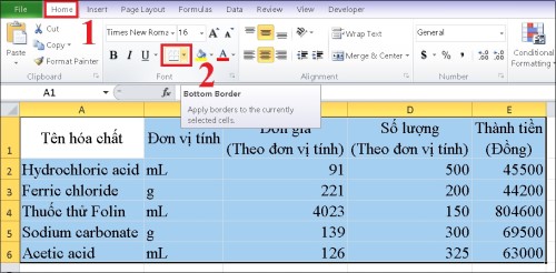 Cách tạo bảng trong Excel đơn giản và dễ thực hiện