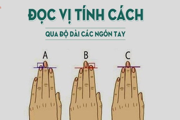 Thông qua độ dài ngón tay để đọc vị tính cách con người chuẩn đến từng milimet!